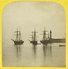 Sailing ships in harbour [Stereoview]